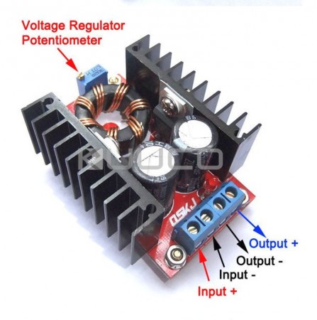 DC – DC felfelé állítható feszültség stabilizátor Step - Up 100W (hut_090392) RENDELÉSRE !!!!!!