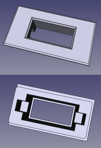Műszerház mini panelmérőhöz, műszer nélkül. KAPHATÓ !!!!