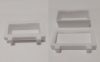 Fali tároló, modulosan építhető, fali panelhez szögletes tálka 62x24x22mm (Fanni fal 041) KAPHATÓ !!!!!!