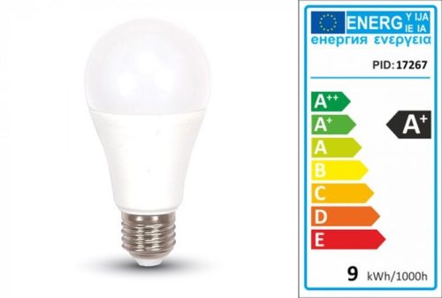 LED lámpa E27 (8,5Watt/200°) A60 - meleg fehér 806 lumen !!!! KAPHATÓ !!!!!!!