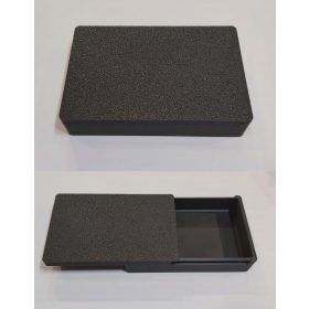   Műszerdoboz műanyag 100x60x20mm belső méret, fekete csavarmentes doboz KAPHATÓ !!!!!!!