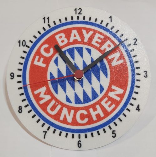 Egyedi falióra FC Bayern München 175mm, óraszerkezettel. KAPHATÓ !!!