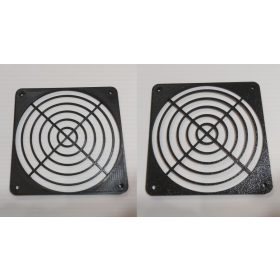   Ventillátor rács műanyag 120x120x4mm fekete KAPHATÓ !!!!!