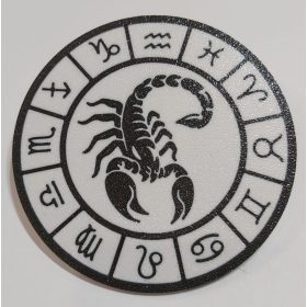   Poháralátét, műanyag mosható, 90x2mm (0026) SKORPIÓ KAPHATÓ !!!!