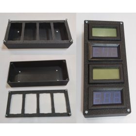  Műszerdoboz műanyag 140x60x28mm, műszeres előlappal, műszerek nélkül KAPHATÓ !!!!