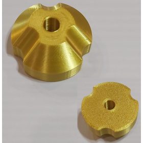   Kislemezhez (45 RPM) illesztő adapter korong 38mm, arany (Design2) KAPHATÓ !!!!!!! 