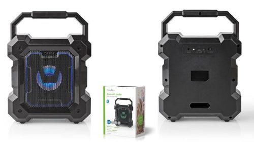 Bluetooth® Party hangfal 13 óra, 5 W, Media lejátszás: AUX, USB, Hordozó fogantyú, Fekete (SPBT1003BK) Bemutató darab doboz nélkül !!!