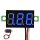 Kék Mini Panel Digitális feszültségmérő 4,5-30V (2 vezetékes, 3 digites) RENDELÉSRE !!!!!!