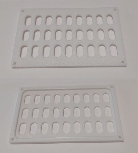 Fali tároló, modulosan építhető, fali panel 132x85x6mm (Fanni fal 001) KAPHATÓ !!!!!!