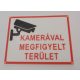 Kamerával megfigyelt terület 170x130mm KAPHATÓ !!!!!!