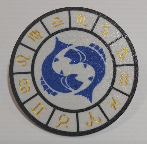 Poháralátét, műanyag mosható, 90x2mm (0023) B verzió HALAK KAPHATÓ !!!!!