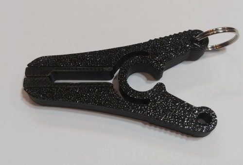 Kulcstartóra mini rugós szorító csipeszt, egyenes, UV álló, 52mm KAPHATÓ !!!!!!