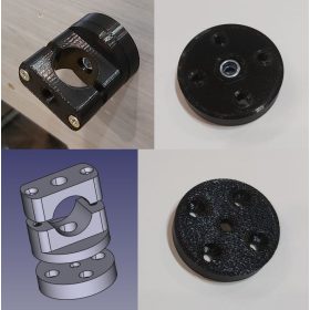   Falra szerelhető csőtartó konzol, forgatható 360 fokban, 19-25mm közötti csövekhez KAPHATÓ !!!!!!