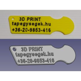   3D műanyag kulcstartó bevásárló érmével, kérhető egyoldalas saját felirattal. KAPHATÓ !!!!!!!