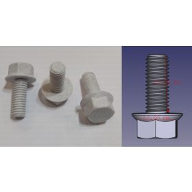   Hatlapfejű peremes csavar M8X20mm, márvány szín KAPHATÓ !!!!