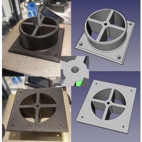 Macska állványhoz 125mm csőbe betét M8 menettel