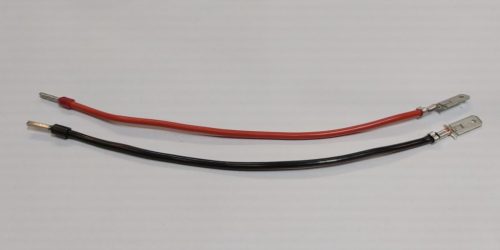 Akkumulátor sínhez, kábelszett 2db saruval + 15cm kábel érvéghüvely véggel. KAPHATÓ !!!!!!!