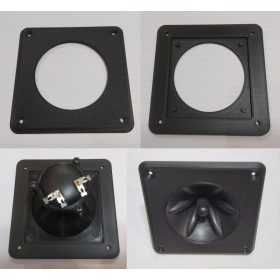   Hangszóró beépítő keret, négyzet alakú, ragasztással is rögzíthető a Piezo magas hangsugárzó, 76-115mm lyukba. KAPHATÓ !!!!!!