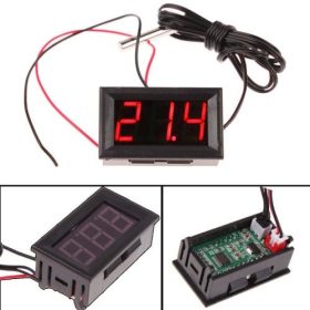 Hőmérő panel -50 - +110 fok LED piros KAPHATÓ !!!!!!!