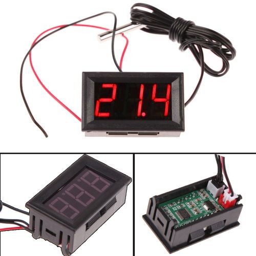 Hőmérő panel -50 - +110 fok LED piros KAPHATÓ !!!!!!!