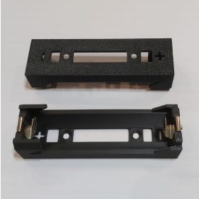   21700 Li-ion 1db lapos érintkezős 70mm-es akkumulátorokhoz, acél rugós érintkezőkkel, akkumulátor tartó. KAPHATÓ !!!!!!!