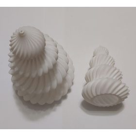   Karácsonyfa formájú dísz, üreges, ledes mécseshez is jó, fehér 160x106mm KAPHATÓ !!!!!!