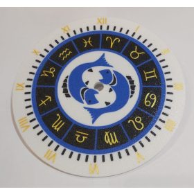   Egyedi falióra Horoszkóp HALAK 175mm, óratartó házzal, óraszerkezet nélkül. (színes) KAPHATÓ !!!