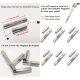 Bitfej átalakító precíziós mikro bitre, mágneses, 1/4"-es, normál 6,3mm-ról 4mm bitfejekhez, 46mm hosszú. Kapható !!!!!!