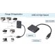 USB – HDMI-VGA dual képernyős átalakító adapter, audió kimenettel KAPHATÓ !!!!!!!