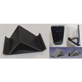   Univerzális telefon és táblagép tartó állvány, 1-11mm vastagságig, kétféle dőlésszöggel fekete KAPHATÓ !!!!!!!!