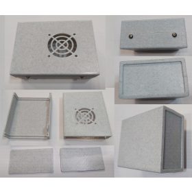   Műszerdoboz műanyag modulos 100x80x45mm, ventilátor ráccsal KAPHATÓ !!!!!!!