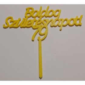  Boldog Születésnapot ! Megadható évszámmal. Tortadísz, egy pálcás. KAPHATÓ !!!!!