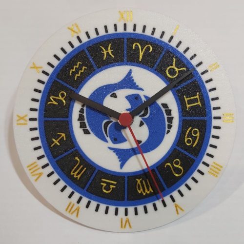 Egyedi falióra Horoszkóp HALAK 175mm, óraszerkezettel. (színes) KAPHATÓ !!!