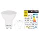 GU10 7W 100-250V ̴ 50/60Hz 4000K természetes-fehér, Sugár szög: 100°, 520 lumen !!! RENDELÉS ALATT !!!!