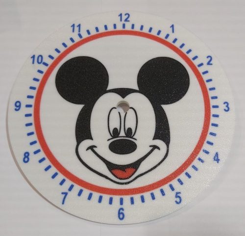 Egyedi falióra Mickey Mouse 175mm, óratartó házzal, óraszerkezet nélkül. KAPHATÓ !!!