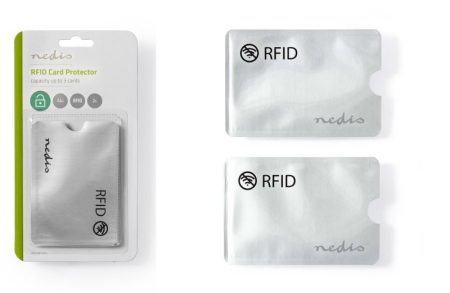 RFID bankkártya adatlopás ellen védő tok, alumínium ezüst, 2db/csomag (PRIVRF10AL) RENDELÉSRE !!!!!