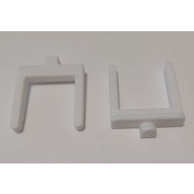   Fali tároló, modulosan építhető, fali panelhez kétágú villa 30mm (Fanni fal 030) KAPHATÓ !!!!!!