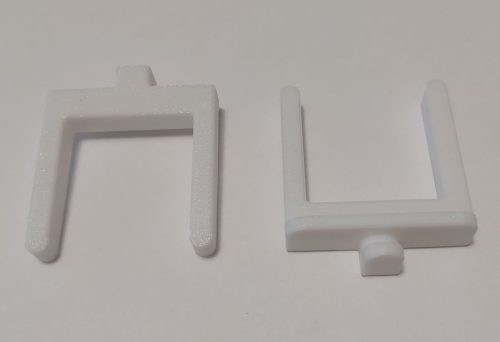 Fali tároló, modulosan építhető, fali panelhez kétágú villa 30mm (Fanni fal 030) KAPHATÓ !!!!!!
