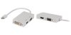   Mini DisplayPort multi adapter, Mini DisplayPort – DVI + VGA + HDMI, 0,20 m, fehér (CCGP37465WT02) RENDELÉSRE !!!!! (előre utalással)