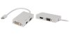 Mini DisplayPort multi adapter, Mini DisplayPort – DVI + VGA + HDMI, 0,20 m, fehér (CCGP37465WT02) RENDELÉSRE !!!!! (előre utalással)