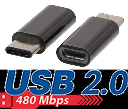 USB-C dugó / microUSB-B aljzat átalakító adapter (VLCP60910B) AKCIÓS !!!!! KAPHATÓ !!!!!