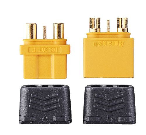Amass ICX301 csatlakozó pár szigetelő véggel (1db aljzat 3pin + 1db dugó 3pin 30A) RENDELÉSRE !!!!!