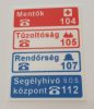 Segélyhívó 120x160mm KAPHATÓ !!!!!!