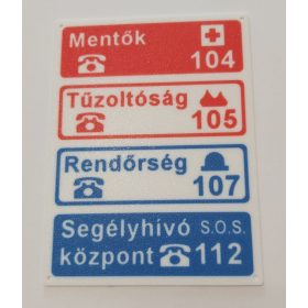 Segélyhívó 120x160mm KAPHATÓ !!!!!!