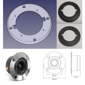   Hangszóró beépítő keret, ORION magas hangsugárzó helyére - MNC 33512 magas hangsugárzó KAPHATÓ !!!!!!