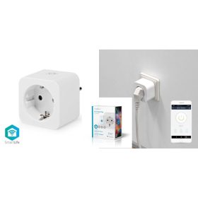   WiFi Okos csatlakozó, konnektor aljzat, 16 A időkapcsoló (Amazon Alexa, Google Home) (WIFIP130WT) KAPHATÓ !!!!!!!