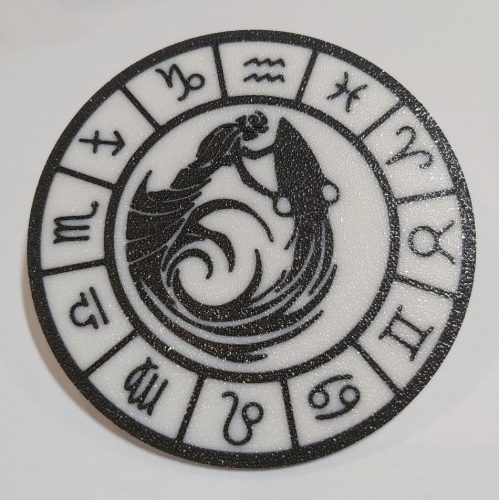 Poháralátét, műanyag mosható, 90x2mm (0021) VÍZÖNTŐ KAPHATÓ !!!!!