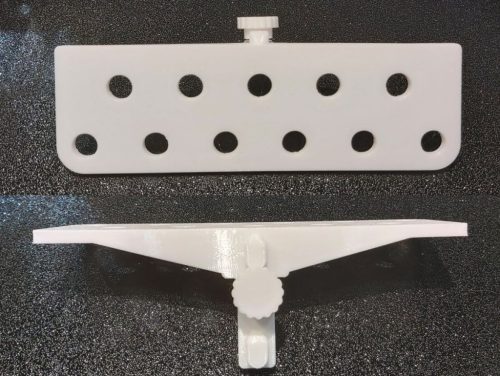Dexion polcrendszerhez szerszámtároló, univerzális 1-2,5mm vastagságú oszlophoz, csavarhúzó tartó 11db 11mm lyukkal KAPHATÓ !!!!!!