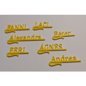   Pohárjelölő. Megadható névvel, választható színnel. Minimum 10db kérhető. KAPHATÓ !!!!!