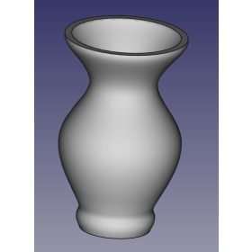 Váza 91x56mm, beltéri díszváza, vékonyfalú